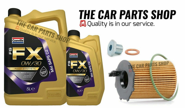 FOR CITROEN SPACETOURER 1.6 DIESEL 2016> SERVICE KIT 6L OIL + OIL FILTER NEW