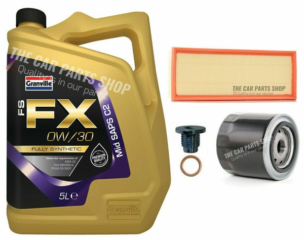 SERVICE KIT FOR CITROEN C1 1.2 PETROL 2014-2019 5L OIL & OIL AIR FILTER NEW