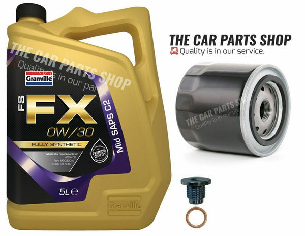 SERVICE KIT FOR CITROEN C1 1.2 PETROL 2014-2019 5L OIL & OIL FILTER KIT