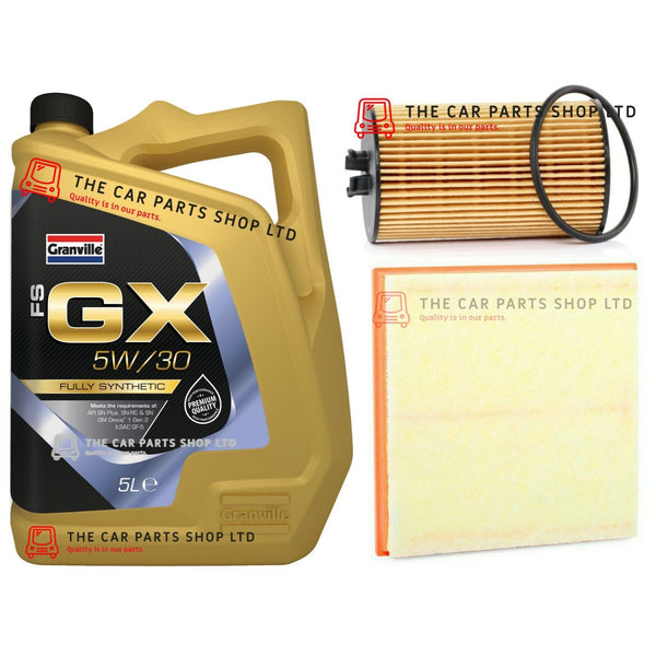 TO FIT VAUXHALL ASTRA GTC 2011> SERVICE KIT 5L LSPI 5W30 OIL & AIR OIL FILTER