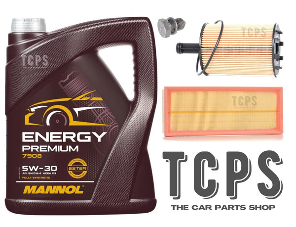 TO FIT VW  BEETLE 1.6 TDI 2011> SERVICE KIT 5 LITRE 5W30 OIL & AIR OIL FILTER