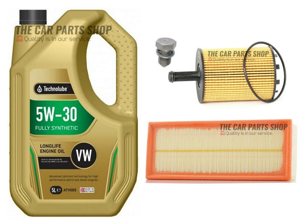 FOR SKODA SUPERB 1.6 TDI 2010> SERVICE KIT 5L 5W30 OIL + AIR AND OIL FILTER