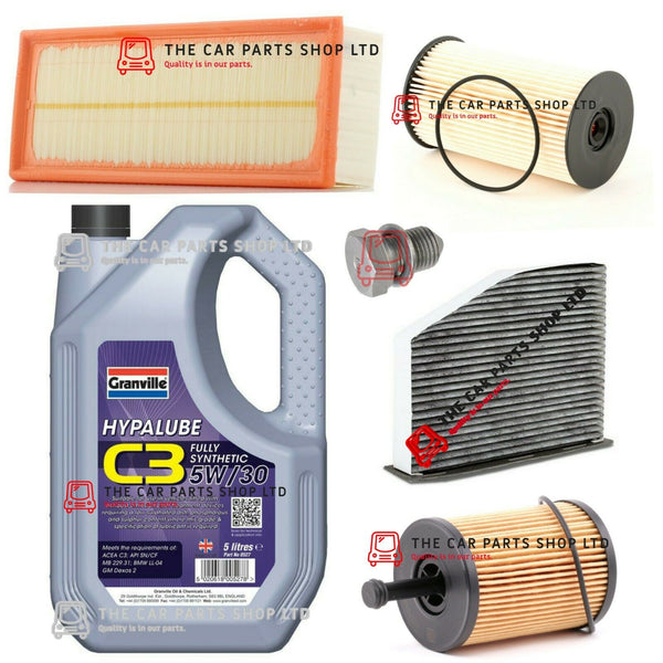 FITS SEAT TOLEDO DIESEL FULL SERVICE KIT GRANVILLE OIL + ALL FILTERS SUMP PLUG
