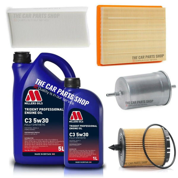 FULL SERVICE KIT 6L MILLERS + FULL FILTER KIT FOR SAAB 9-3 1.8T 2003-2011