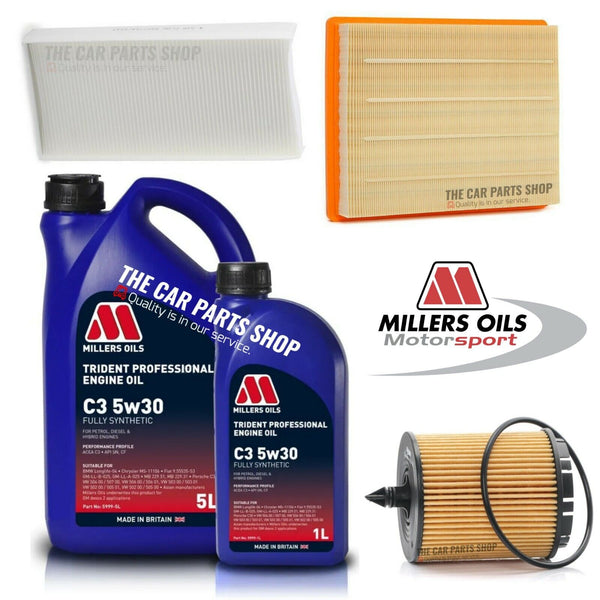 FOR SAAB 9-3 1.8T 2003-2011 SERVICE KIT 6L 5W30 OIL AND AIR OIL CABIN FILTER KIT