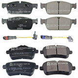 FOR MERCEDES GLE 3.0 2015-2018 FRONT & REAR BRAKE PADS SETS & WARNING WIRES