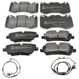 FOR RANGE ROVER SPORT L494 2016> FRONT AND REAR AXLE BRAKE PADS + WARNING WIRE