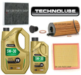 FOR BMW 420D F33 2.0 DIESEL 2013> SERVICE KIT 6L 5W30 OIL + AIR CABIN OIL FILTER