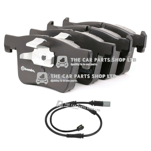 FITS BMW 420D F33 2013> BREMBO FRONT BRAKE PADS AND WARNING SENSOR