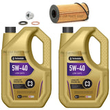 FOR RENAULT MASTER 2.3 DCI 2010-2017 SERVICE KIT 10L 5W40 & OIL FILTER + PLUG