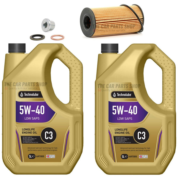FOR RENAULT MASTER 2.3 DCI 2010-2017 SERVICE KIT 10L 5W40 & OIL FILTER + PLUG