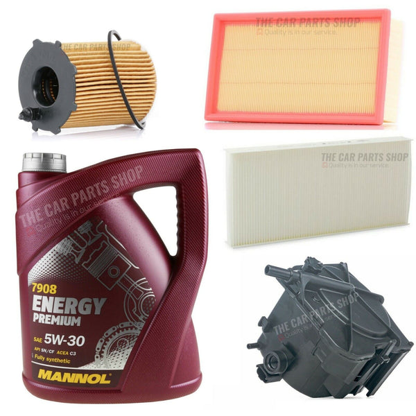 FITS CITROEN C5 1.6 HDI 2004> FULL SERVICE KIT 5L OIL & AIR OIL CABIN FUEL NEW