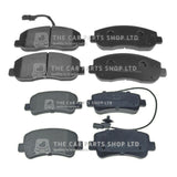 FRONT AND REAR BRAKE PADS SET FOR RENAULT MASTER 2.3 DCI 2010-2017