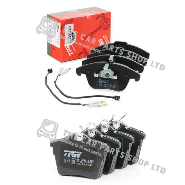 FOR CITROEN C5 1.6 HDI 2004> TRW FRONT & REAR BRAKE PADS WITH FR SENSOR