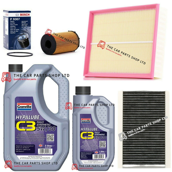 FOR LANDROVER DISCOVERY 4 LR4 2004-09 SERVICE KIT 6L OIL + OIL AIR CABIN FILTER