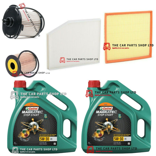 FITS FORD TOURNEO CUSTOM 2.2 TDCI 2012  SERVICE KIT 8L CASTROL & ALL FILTERS NEW