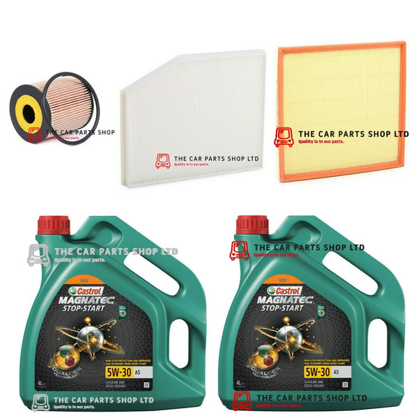 FITS FORD TOURNEO CUSTOM 2.2 TDCI 2012  SERVICE KIT 8L CASTROL AIR OIL CABIN