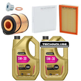 FOR FORD TRANSIT 2.2 TDCI 09/11> SERVICE KIT 10L 5W30 + AIR POLLEN & OIL