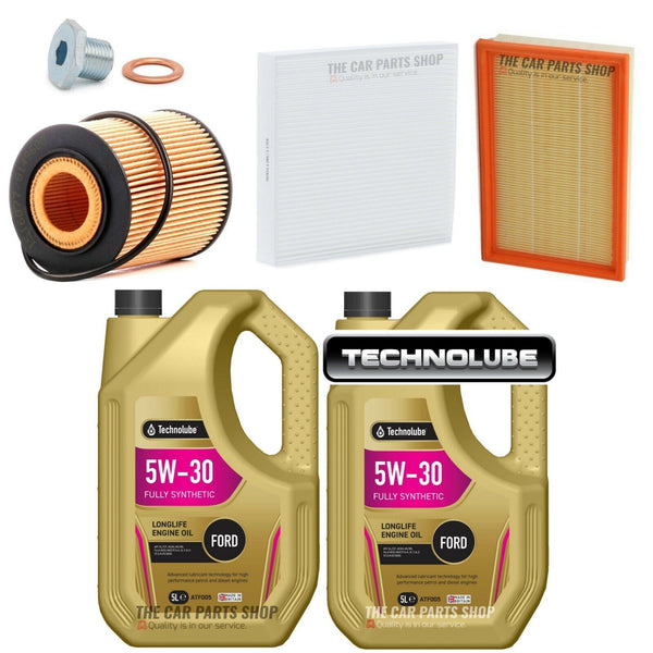 FOR FORD TRANSIT 2.2 TDCI 09/11> SERVICE KIT 10L 5W30 + AIR POLLEN & OIL