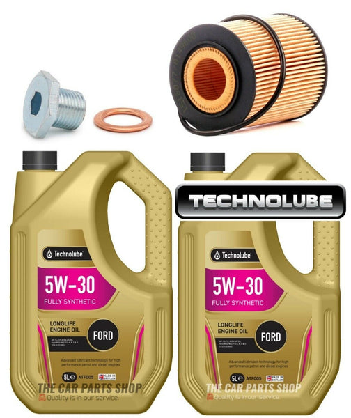 FOR FORD TRANSIT 2.2 TDCI 09/11> SERVICE KIT 10L TECHNOLUBE & FILTER + PLUG