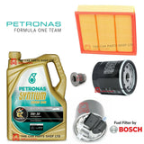 FOR MERCEDES A180D W176 1.5 DIESEL SERVICE KIT 5L PETRONAS 5W30 + AIR OIL FUEL