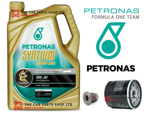 FOR MERCEDES A180D W176 1.5 DIESEL SERVICE KIT 5L PETRONAS & OIL FILTER & PLUG
