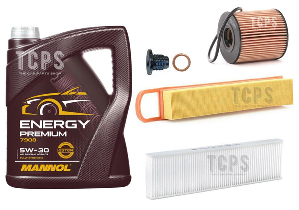FOR MINI COOPER R56 1.4 1.6 PETROL 06-10 SERVICE KIT 5L OIL & OIL AIR CABIN NEW
