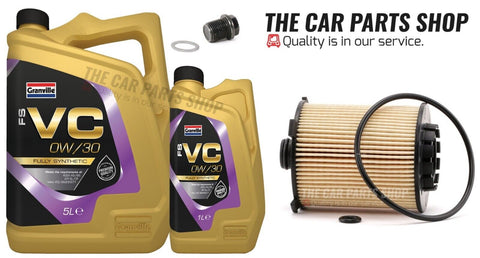 FOR VOLVO S80 D5 2.4 DIESEL 06-08 SERVICE KIT 6L 0W-30 OIL AND OIL FILTER