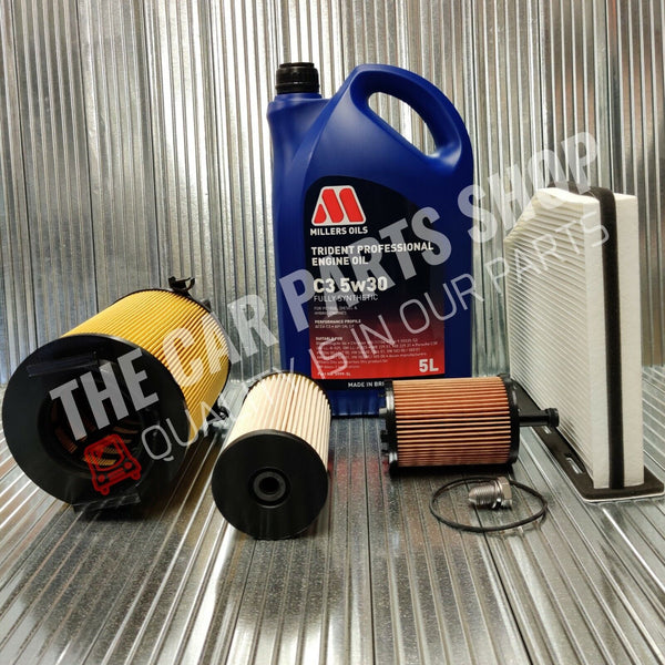 FOR VOLKSWAGEN CADDY MK3 BOX FULL SERVICE KIT WITH 5 LITRES ENGINE OIL