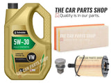 FOR AUDI A4 2.0 TDI 07-15 SERVICE KIT 5L TECHNOLUBE 5W30 + OIL AND AIR FILTER
