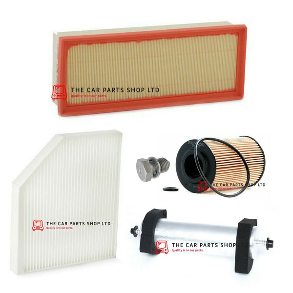 FOR AUDI A4 2.0 TDI 07-15 SERVICE FILTER KIT ALL FILTERS INCLUDED + SUMP PLUG