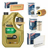 BOSCH SERVICE KIT FOR AUDI A3 SPORTSBACK 1.6 TDI 8PA 5L OIL + FULL FILTER KIT