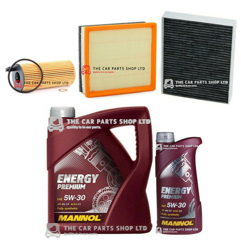 SERVICE KIT FOR BMW 1 SERIES F20 F21 114D 6L OIL + AIR CABIN & OIL FILTER NEW