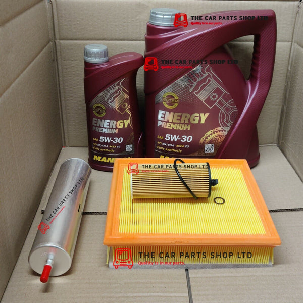SERVICE KIT FITS BMW 120D 125D, OIL AIR FUEL & 6 LITRES 5W30 OIL F20 & F21 MODEL