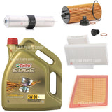 FOR BMW 220D 2.0 MSPORT F45 FULL SERVICE KIT WITH 5 LITRES CASTROL EDGE 5W30