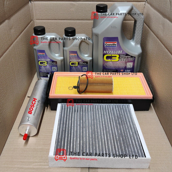 SERVICE KIT FITS BMW 330D 2013> 7 LITRES GRANVILLE & OIL AIR FUEL CABIN FILTER