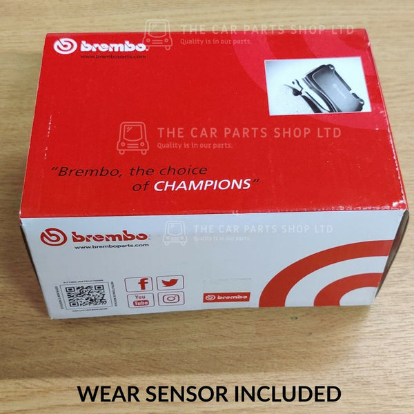 FOR BMW X3 3.0 30D E83 REAR AXLE BREMBO BRAKE PADS & WEAR SENSOR OE QUALITY