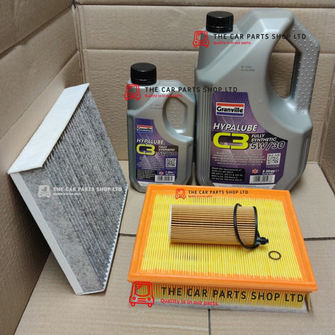 SERVICE PACK FOR BMW 318D GT F34 6L GRANVILLE OIL AND OIL AIR POLLEN FILTER KIT