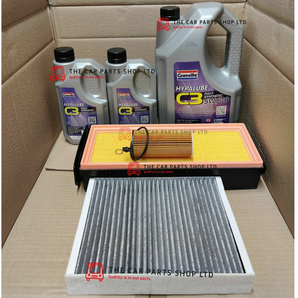 FITS BMW 335DX F34 GT 01/14> SERVICE KIT 7L GRANVILLE + CABIN AIR AND OIL FILTER