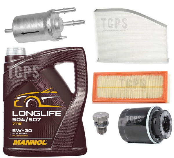 FOR VW SCIROCCO 1.4 TSI 08-17 FULL SERVICE KIT 5W30 ENGINE OIL AND ALL FILTERS