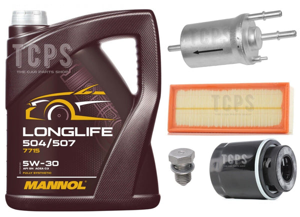 FOR VW SCIROCCO 1.4 TSI 08-17 SERVICE KIT 5W30 ENGINE OIL & OIL AIR FUEL