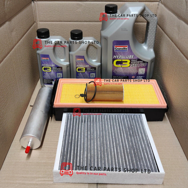FOR BMW 430D F32 10/13> SERVICE KIT 7L GRANVILLE & FUEL AIR OIL AND CARBON CABIN