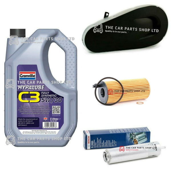 FOR BMW 518D F10 F11 2013> SERVICE KIT 5L GRANVILLE 5W30 & OIL AIR FUEL