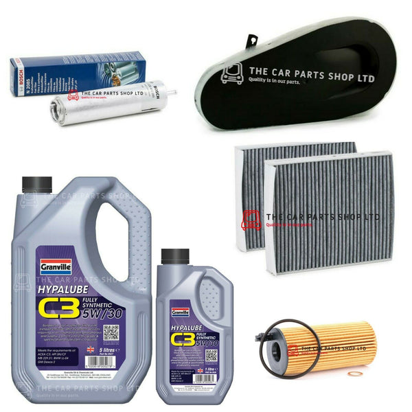 FOR BMW 5 SERIES 2.0 525D 2011> FULL SERVICE KIT 6L LONGLIFE OIL & ALL FILTERS