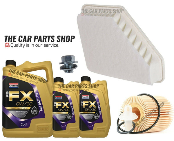 FOR TOYOTA AVENSIS 2008-2018 SERVICE KIT 7L 0W30 OIL WITH OIL AIR FILTER KIT
