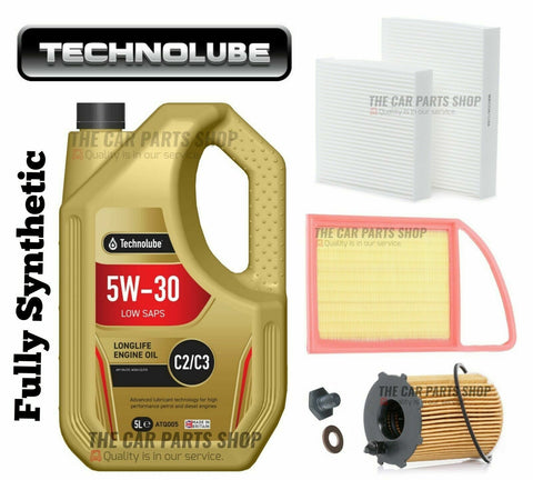 FOR PEUGEOT 508 1.6 DIESEL SERVICE KIT 5L OIL + NEW CABIN OIL AIR NEW