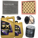 FITS FORD S-MAX 2.0 TDCI 2015> FULL SERVICE KIT ALL FILTERS AND ENGINE OIL 0W30