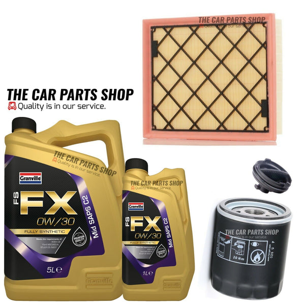 FITS FORD S-MAX 2.0 TDCI 2015> SERVICE KIT 6L 0W30 OIL + OIL AND AIR FILTER KIT