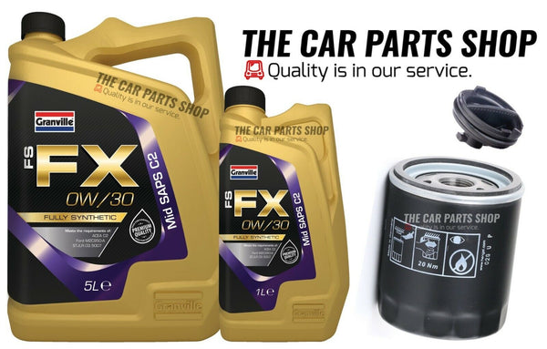 FITS FORD S-MAX 2.0 TDCI 2015> SERVICE KIT 6L 0W30 ENGINE OIL + OIL FILTER