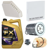 FOR TOYOTA AURIS MK2 1.4 D-4D 13-17 FULL SERVICE KIT 5L 0W30 + FULL FILTER KIT